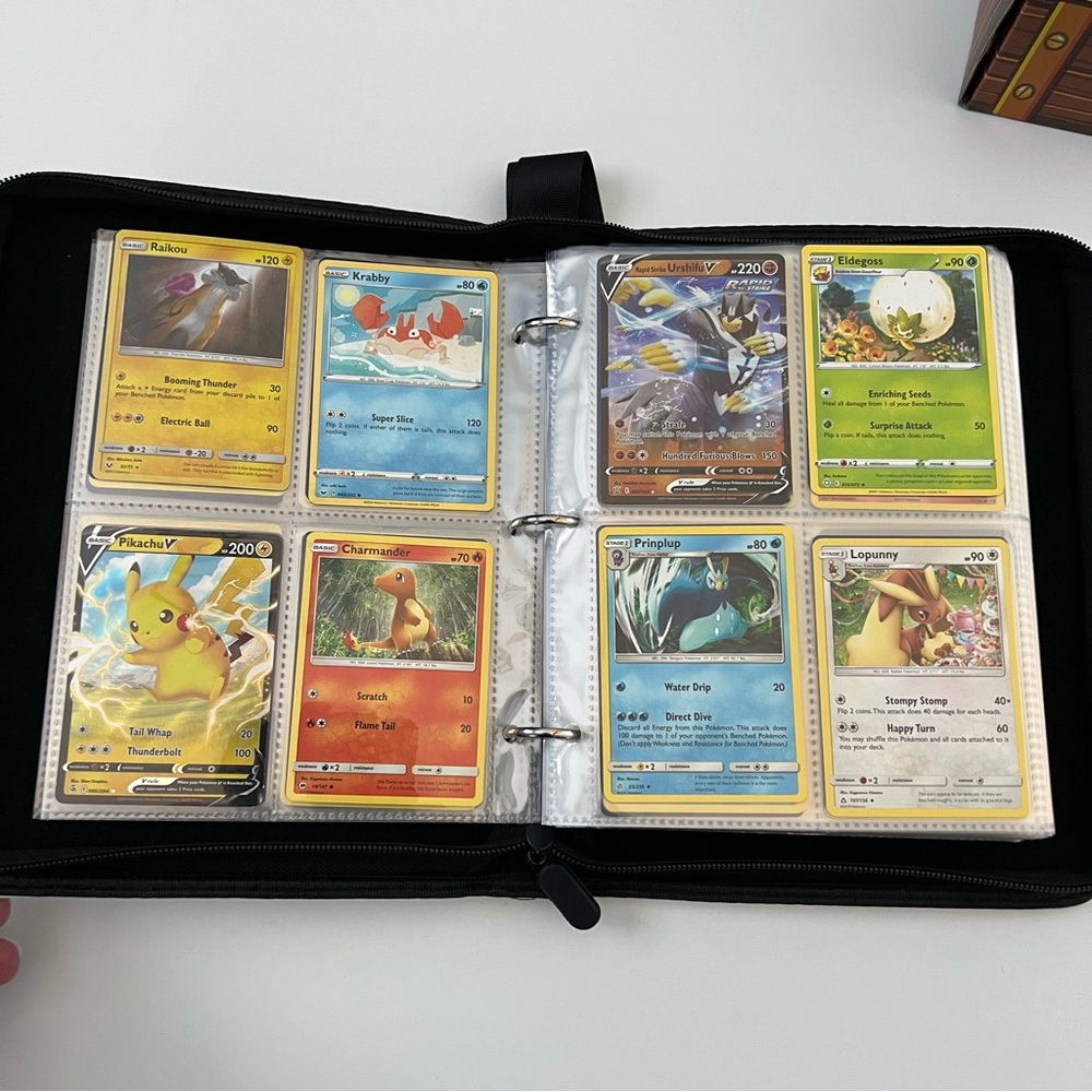 Pokemon Trading Card Lot with Red and White Case - Picture 4 of 5